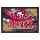 San Francisco 49ers<br>Brush Stroke Logo Print
