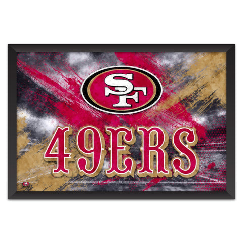 San Francisco 49ers<br>Brush Stroke Logo Print