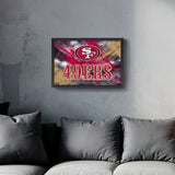 San Francisco 49ers<br>Brush Stroke Logo Print