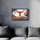 Texas Longhorns<br>Brush Stroke Logo Print
