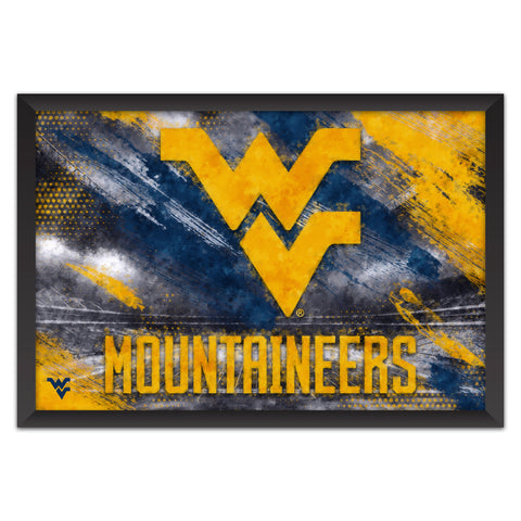 West Virginia Mountaineers<br>Brush Stroke Logo Print