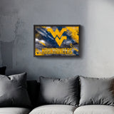 West Virginia Mountaineers<br>Brush Stroke Logo Print
