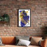Baltimore Ravens<br>Lamar Jackson Brush Stroke Player Print