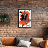 Cincinnati Bengals<br>Joe Burrow Brush Stroke Player Print