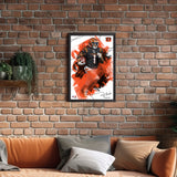 Cincinnati Bengals<br>Ja'Marr Chase Brush Stroke Player Print