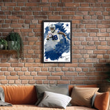 Dallas Cowboys<br>CeeDee Lamb Brush Stroke Player Print