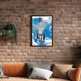 Detroit Lions<br>Amon-Ra St. Brown Brush Stroke Player Print
