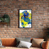 Los Angeles Rams<br>Puka Nacua Brush Stroke Player Print