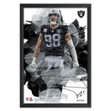 Las Vegas Raiders<br>Maxx Crosby Brush Stroke Player Print