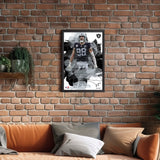 Las Vegas Raiders<br>Maxx Crosby Brush Stroke Player Print