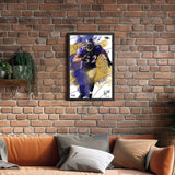 Baltimore Ravens<br>Ray Lewis Brush Stroke Player Print