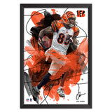 Cincinnati Bengals<br>Chad Johnson Brush Stroke Player Print
