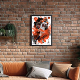 Cincinnati Bengals<br>Chad Johnson Brush Stroke Player Print