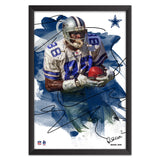 Dallas Cowboys<br>Michael Irvin Brush Stroke Player Print