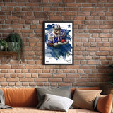 Dallas Cowboys<br>Michael Irvin Brush Stroke Player Print