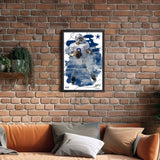 Dallas Cowboys<br>Troy Aikman Brush Stroke Player Print