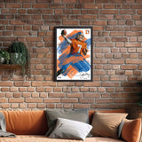 Denver Broncos<br>John Elway Brush Stroke Player Print