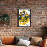 Green Bay Packers<br>Reggie White Brush Stroke Player Print
