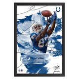 Indianapolis Colts<br>Reggie Wayne Brush Stroke Player Print