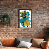 Jacksonville Jaguars<br>Maurice Jones-Drew Brush Stroke Player Print