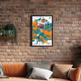 Miami Dolphins<br>Dan Marino Brush Stroke Player Print