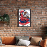 New England Patriots<br>Mike Vrabel Brush Stroke Player Print