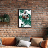 New York Jets<br>Joe Namath Brush Stroke Player Print