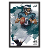 Philadelphia Eagles<br>Donovan McNabb Brush Stroke Player Print