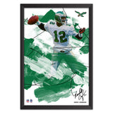 Philadelphia Eagles<br>Randall Cunningham Brush Stroke Player Print