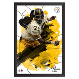 Pittsburgh Steelers<br>Joe Greene Brush Stroke Player Print