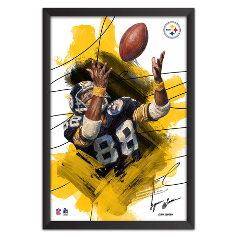Pittsburgh Steelers<br>Lynn Swann Brush Stroke Player Print