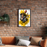 Pittsburgh Steelers<br>Lynn Swann Brush Stroke Player Print