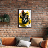 Pittsburgh Steelers<br>Terry Bradshaw Brush Stroke Player Print