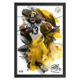 Pittsburgh Steelers<br>Troy Polamalu Brush Stroke Player Print