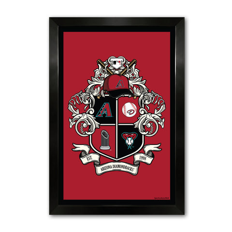 Arizona Diamondbacks<br>Winning Streak Team Crest Print