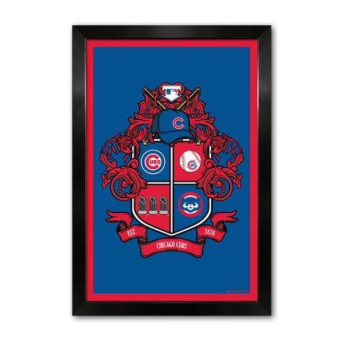 Chicago Cubs<br>Winning Streak Team Crest Print