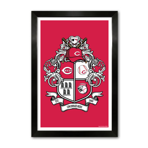 Cincinnati Reds<br>Winning Streak Team Crest Print