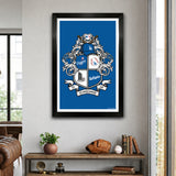 Los Angeles Dodgers<br>Winning Streak Team Crest Print