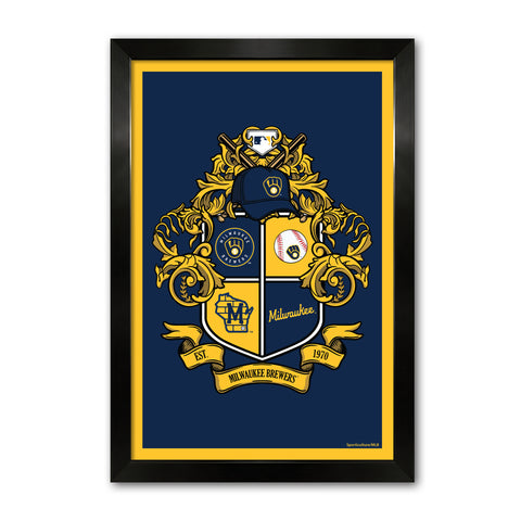 Milwaukee Brewers<br>Winning Streak Team Crest Print