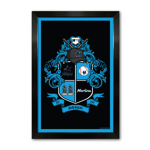 Miami Marlins<br>Winning Streak Team Crest Print