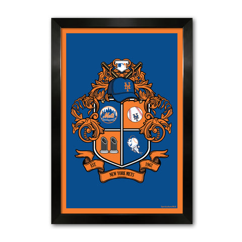 New York Mets<br>Winning Streak Team Crest Print