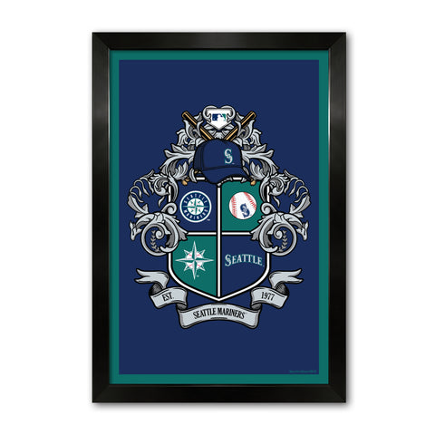 Seattle Mariners<br>Winning Streak Team Crest Print