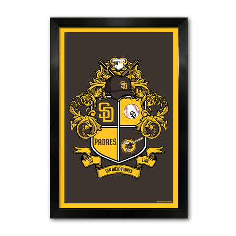 San Diego Padres<br>Winning Streak Team Crest Print