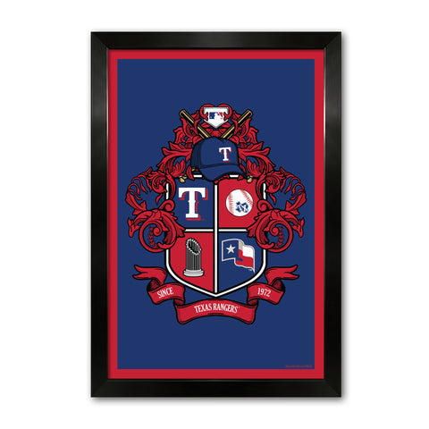 Texas Rangers<br>Winning Streak Team Crest Print