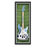 North Carolina Tar Heels<br>Electric Guitar Print