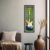 West Virginia Mountaineers<br>Electric Guitar Print