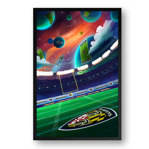 Baltimore Ravens<br>Galaxy Print