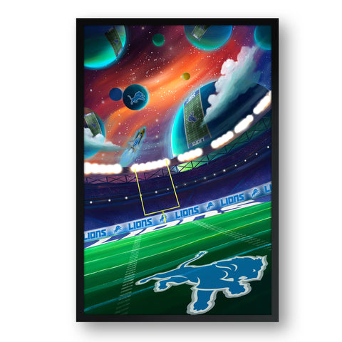 Detroit Lions<br>Galaxy Print