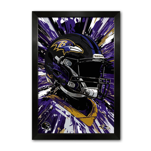 Baltimore Ravens<br>Hyper Helmet Print