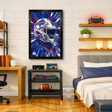 Buffalo Bills<br>Hyper Helmet Print